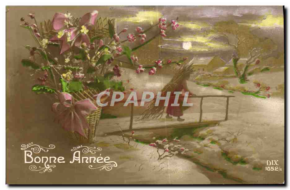 CPA Fantaisie Bonne annee