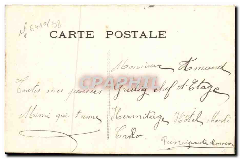 CPA Fantaisie Enfant Telephone — Verso