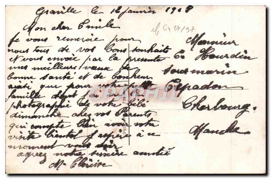 CPA Fantaisie Fleurs — Rückseite