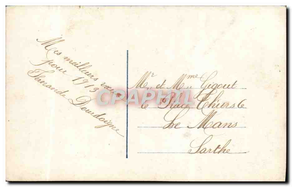 CPA Fantaisie Femme  — Verso