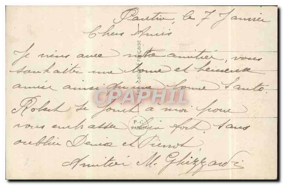 CPA Fantaisie Femme  — Rückseite