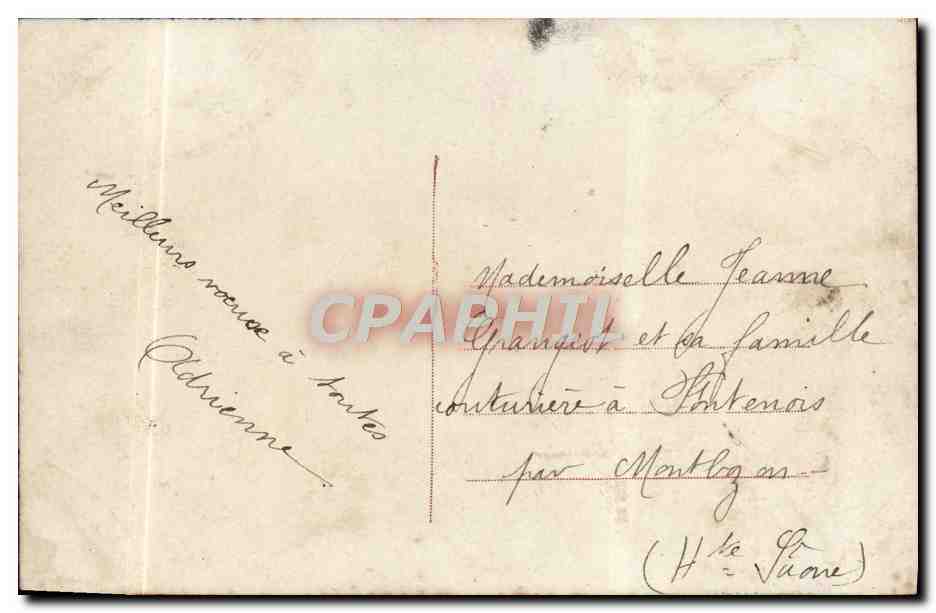 CPA Fantaisie Homme  — Rückseite