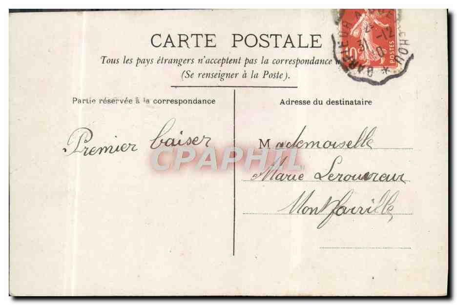 CPA Fantaisie Homme  — Back
