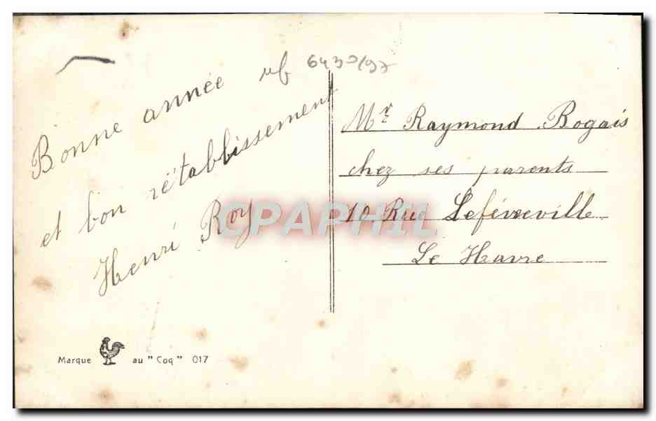 CPA Fantaisie Enfant — Rückseite