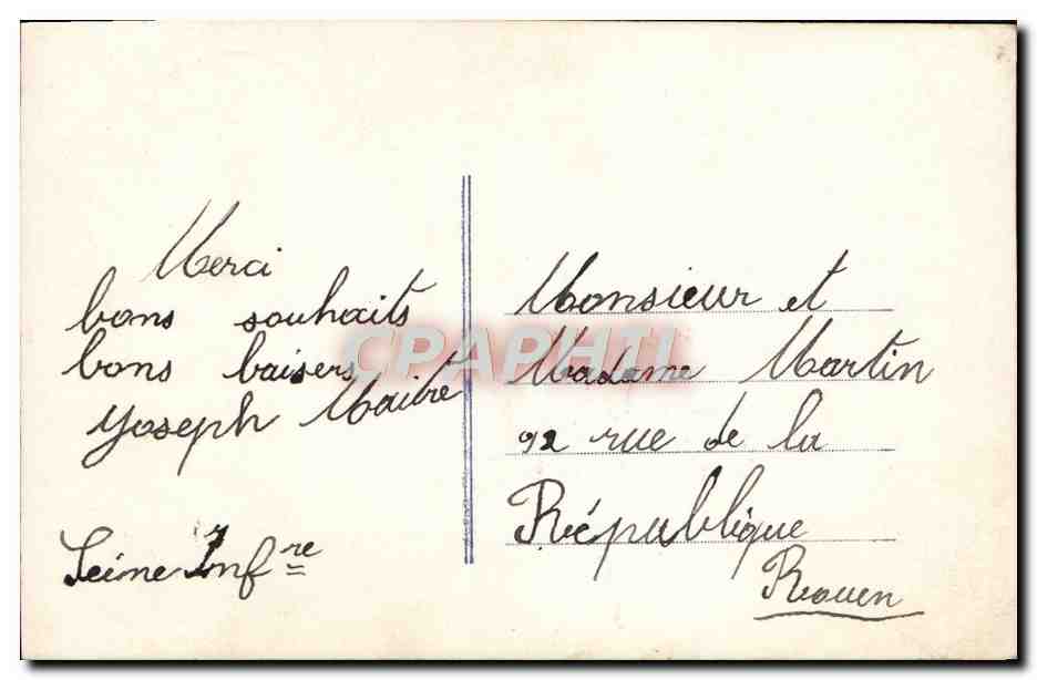CPA Fantaisie Enfant — Rückseite
