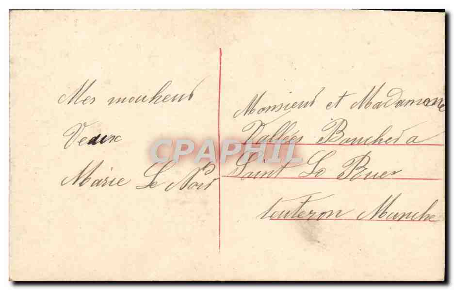 Famille festive — Bonne Année — éditeur H. H. n° 837 — Verso