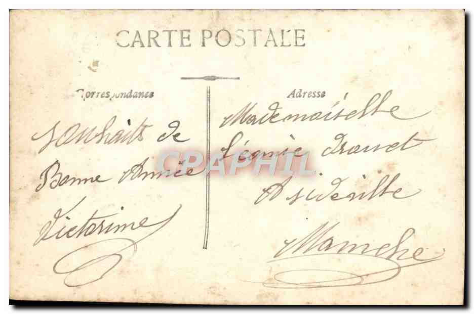 CPA Fantaisie Femme  — Rückseite