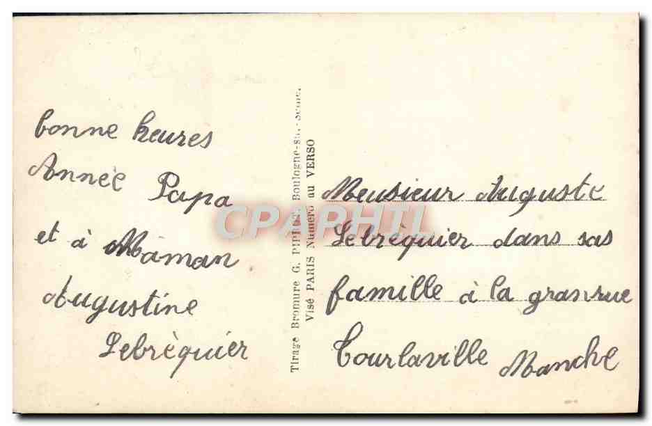 CPA Fantaisie Enfant — Rückseite