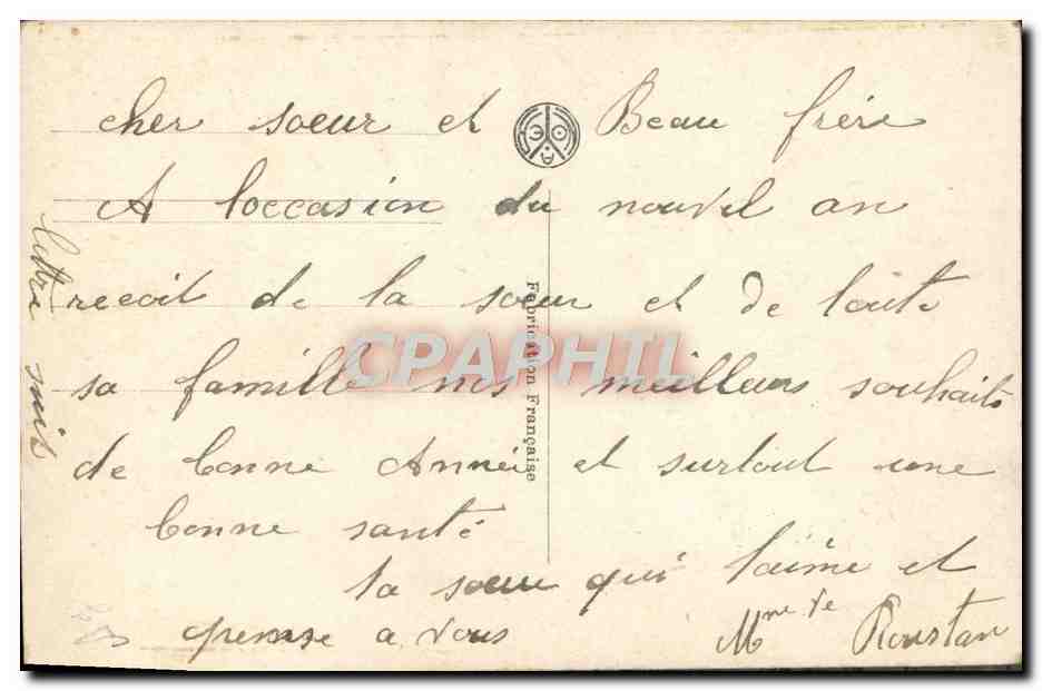 CPA Fantaisie Enfant — Verso