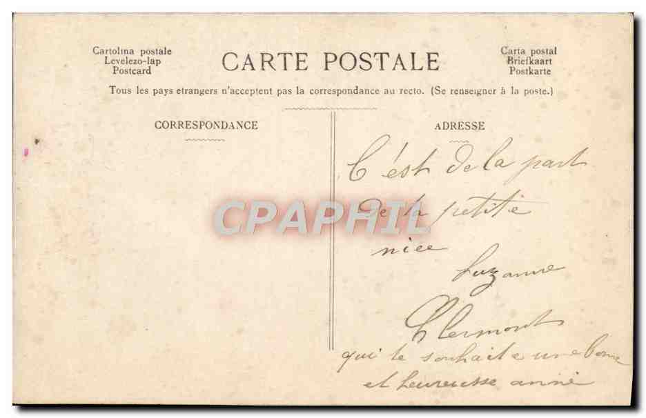 CPA Fantaisie Enfants — Rückseite
