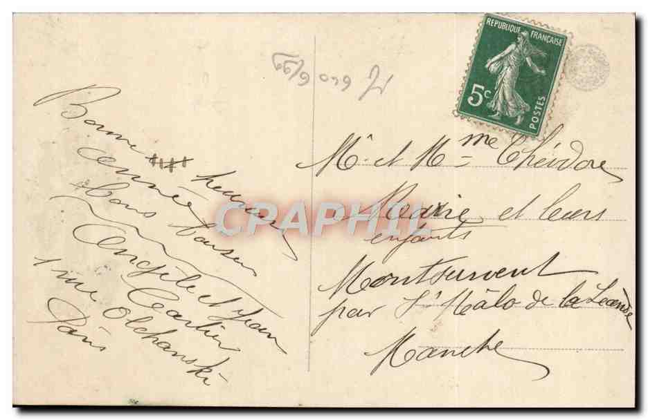 CPA Fantaisie Enfant — Verso
