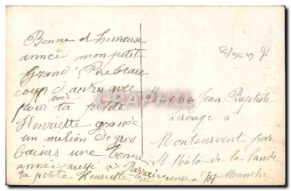 CPA Fantaisie Enfant — Verso