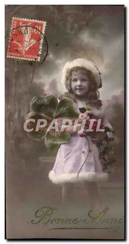 CPA Fantaisie Enfant Trefle