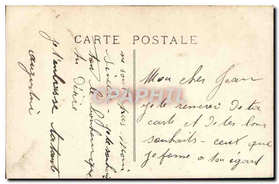 CPA Fantaisie Femme  — Rückseite