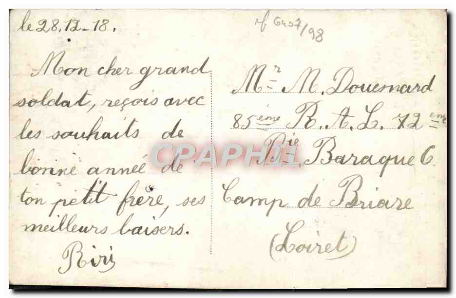 CPA Fantaisie Enfant — Rückseite