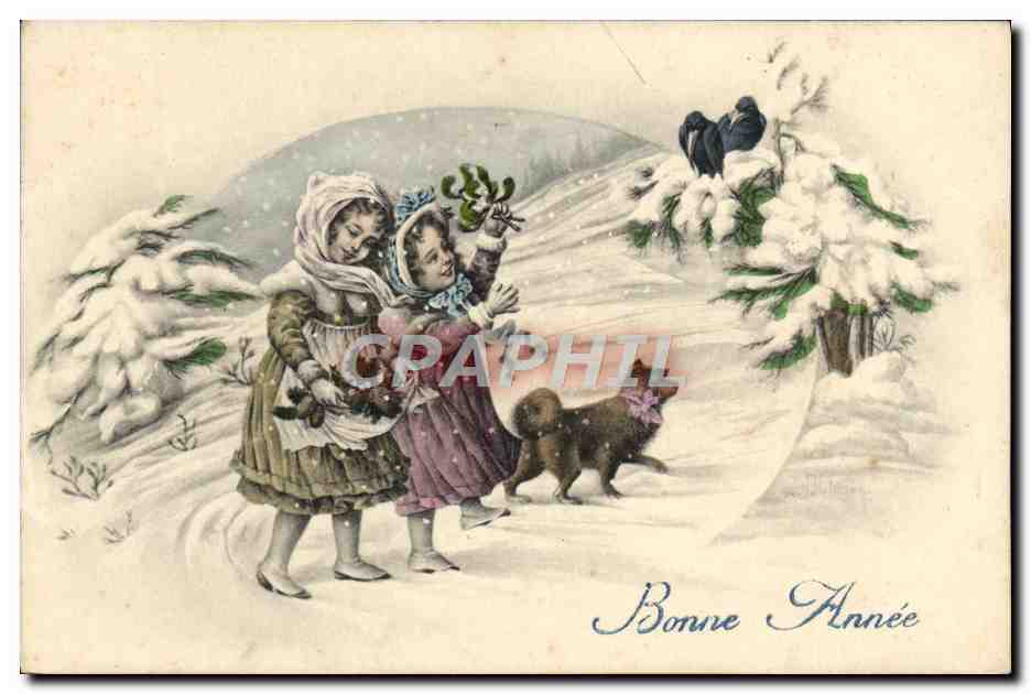 CPA Fantaisie Enfants Chien 