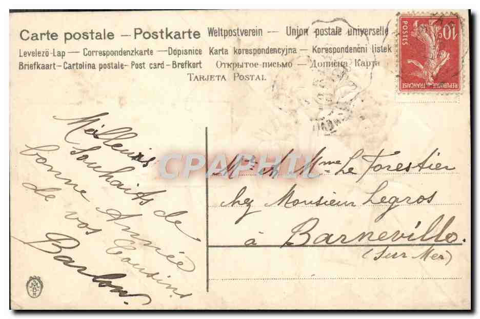 CPA Fantaisie Heureuse Annee — Rückseite