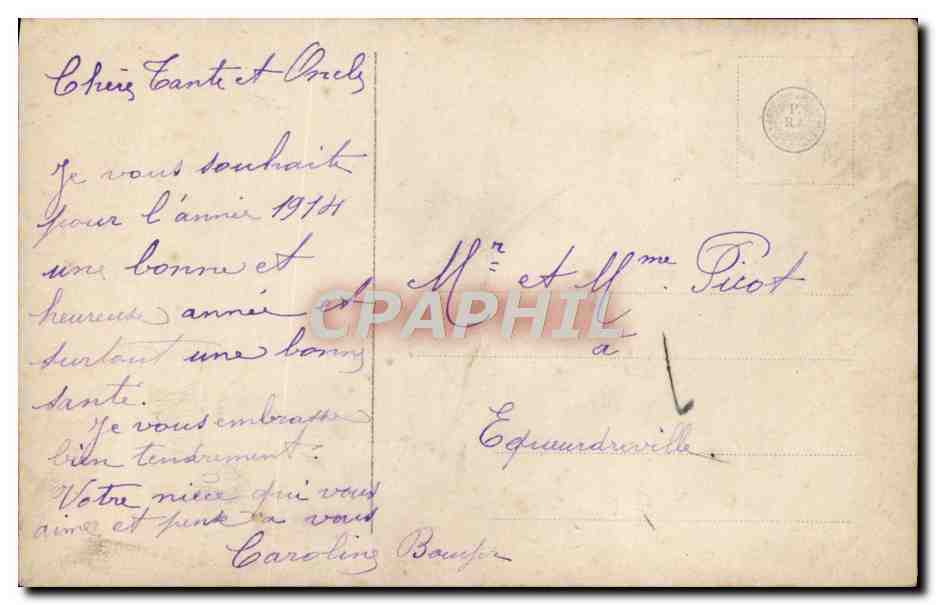 CPA Fantaisie Femme  — Verso