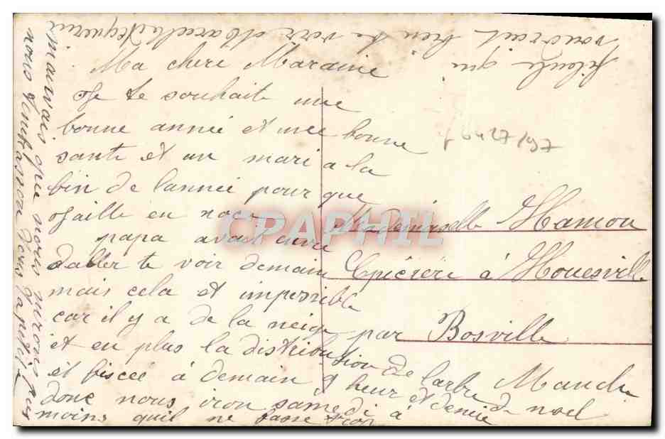 CPA Fantaisie Femme Enfant — Rückseite