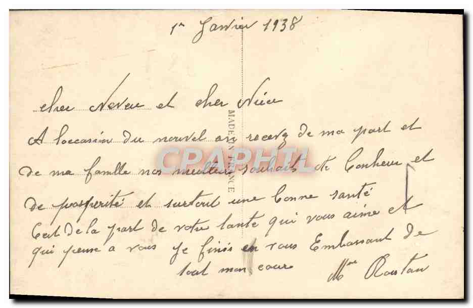 CPA Fantaisie Femme  — Verso