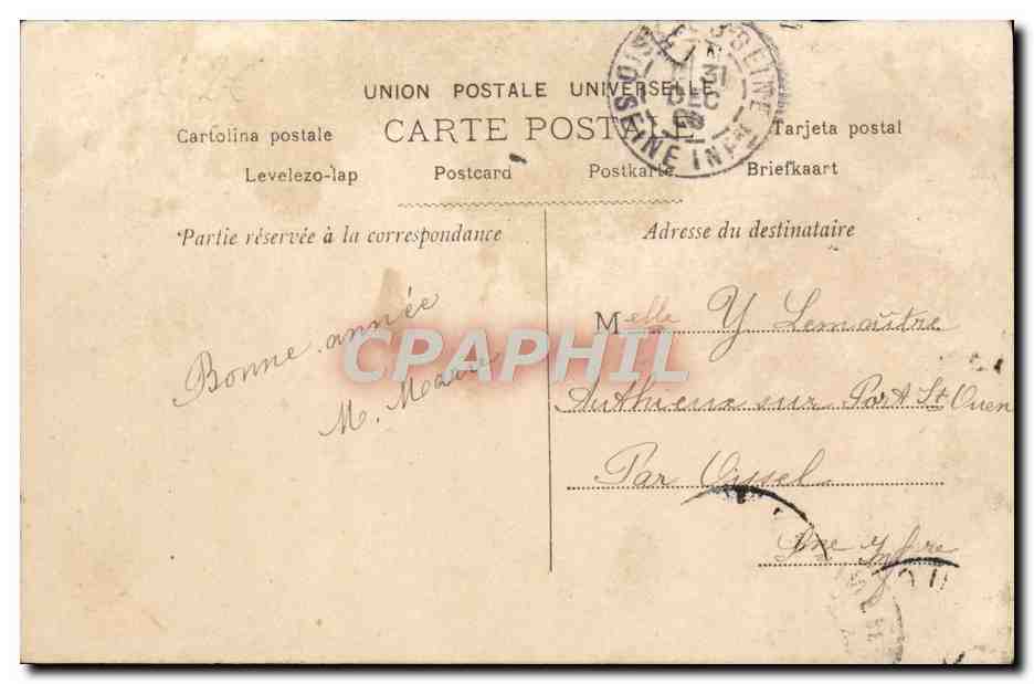 CPA Fantaisie Enfants — Verso