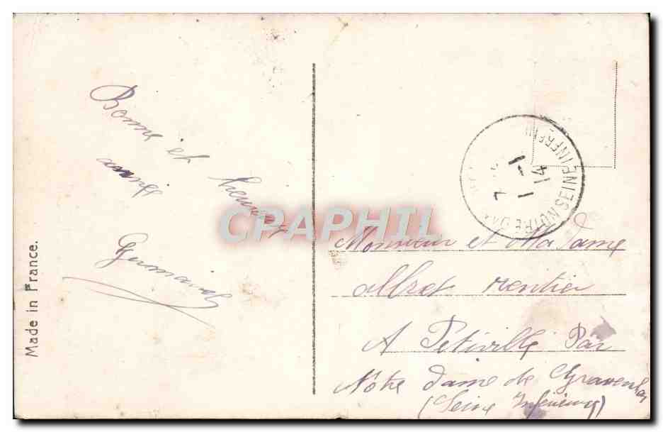 CPA Fantaisie Femme — Verso