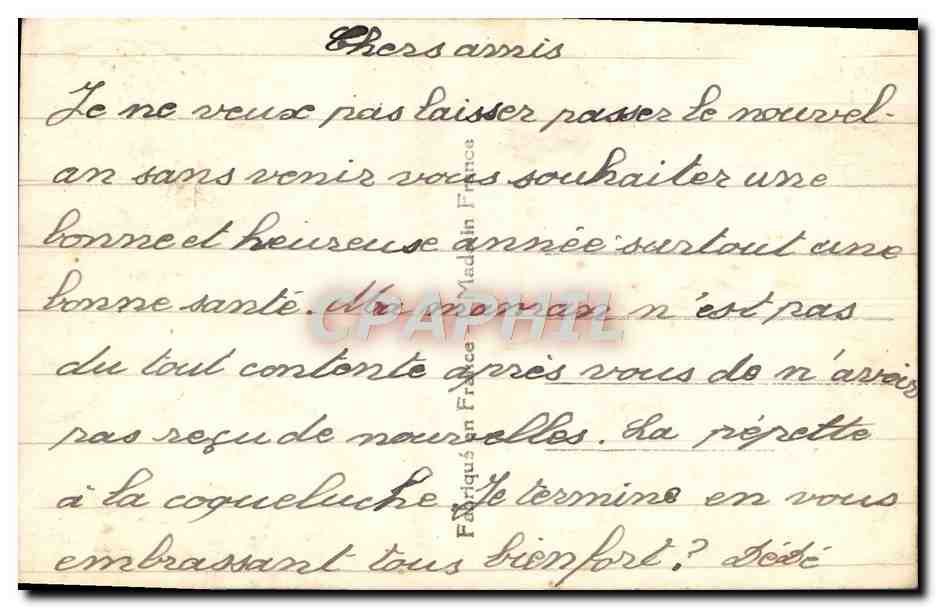 CPA Fantaisie Enfants — Rückseite