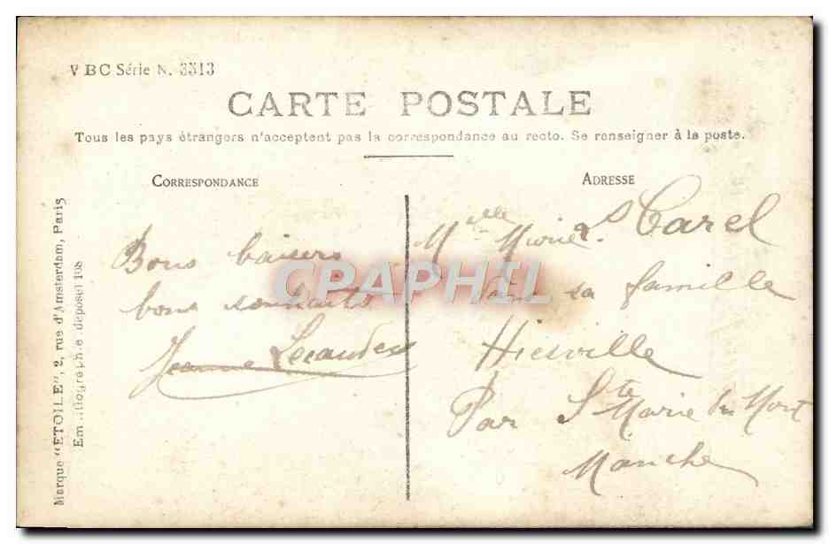 CPA Fantaisie Femme  — Verso