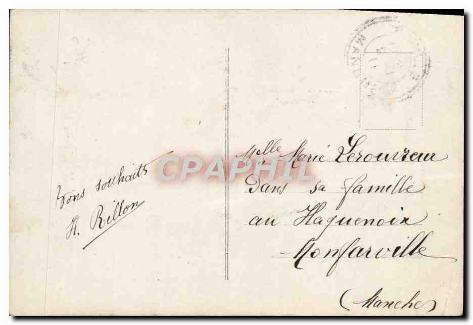 CPA Fantaisie Femme  — Rückseite