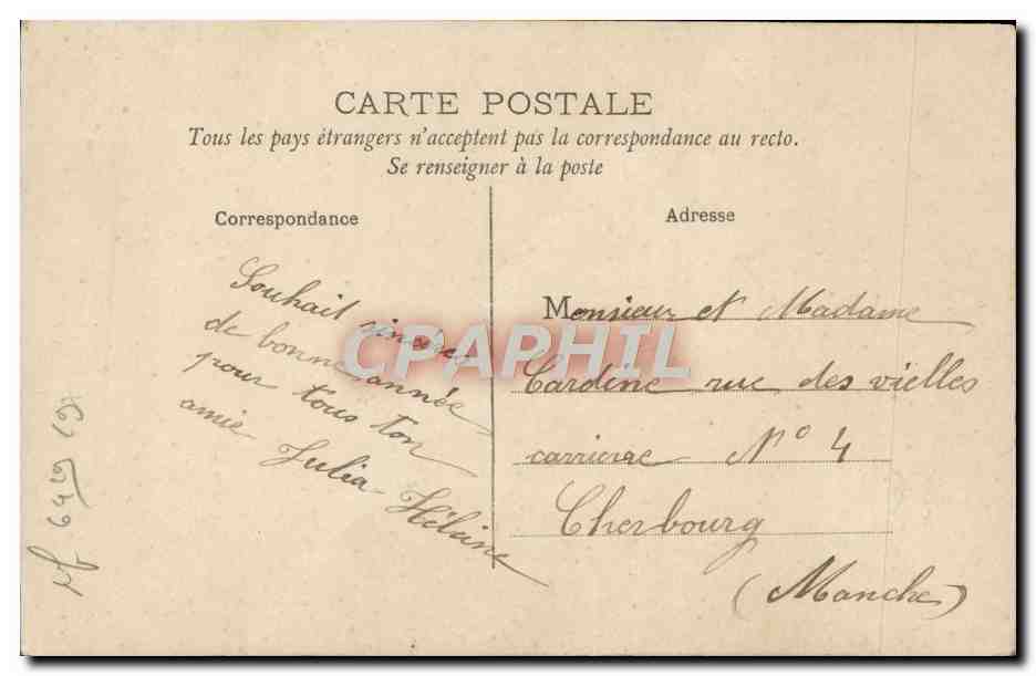 CPA Fantaisie Femme  — Verso