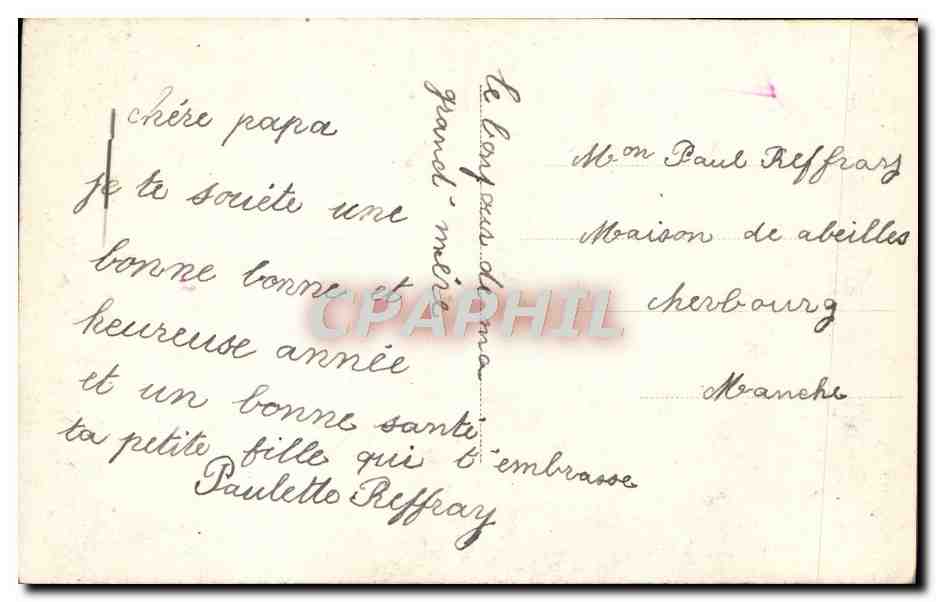 CPA Fantaisie Femme  — Verso