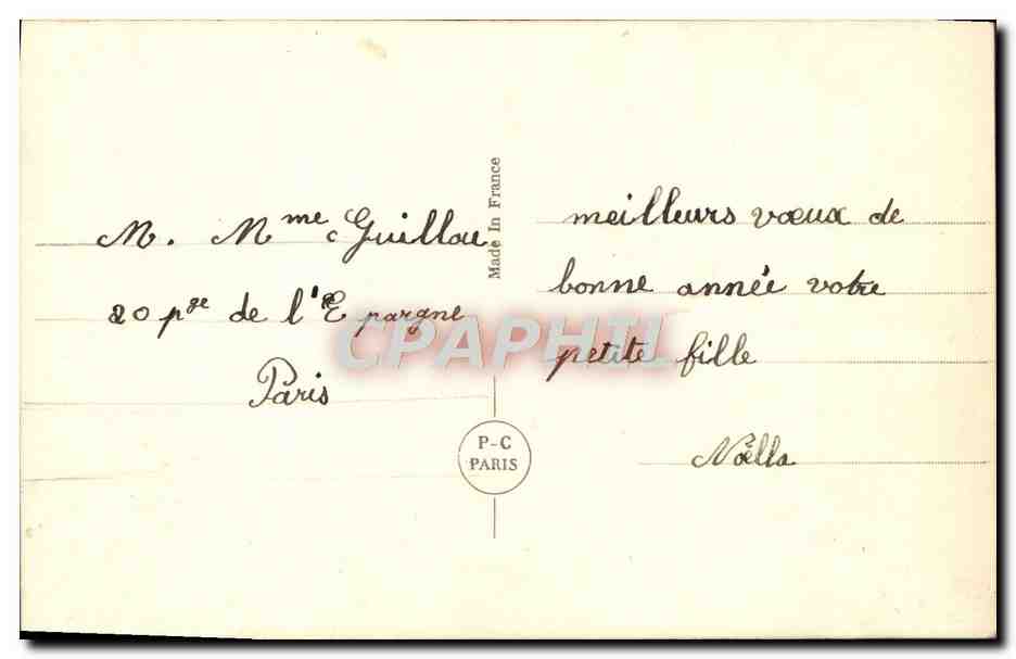 CPA Fantaisie Enfant — Verso