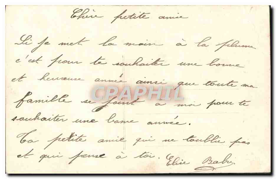 CPA Fantaisie Homme  — Rückseite