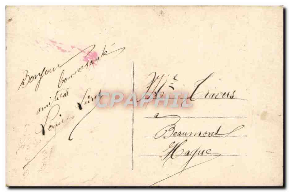 Neptune et déesses marines — Bonne Année — éditeur Michel, n° 467 — Verso