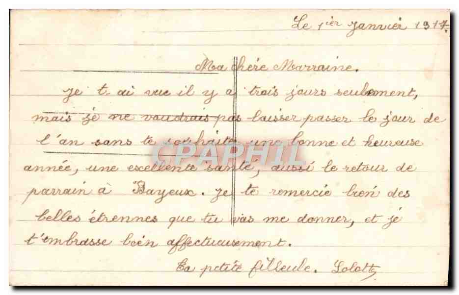 CPA Fantaisie Enfant — Rückseite