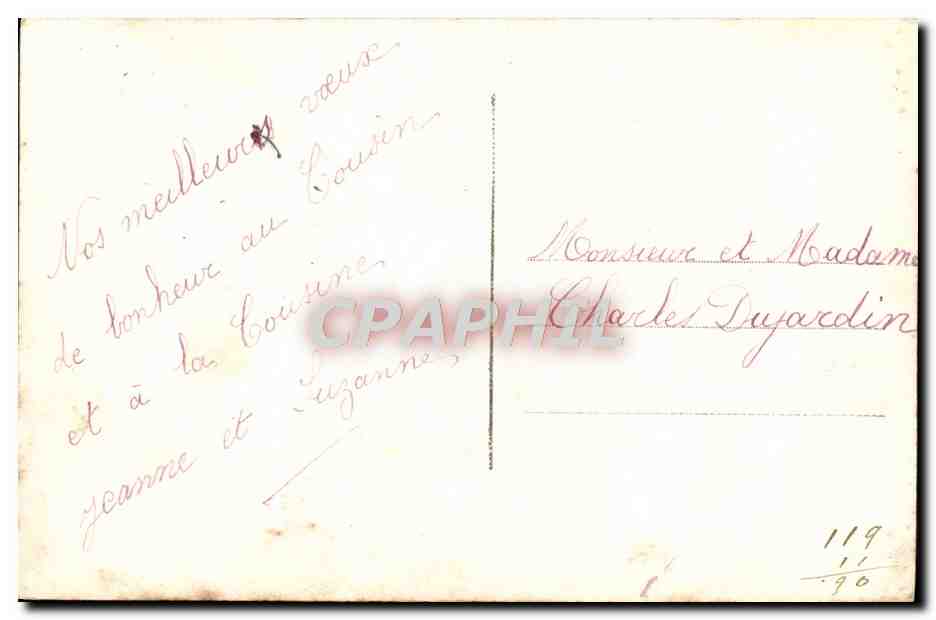 CPA Fantaisie Enfant — Rückseite