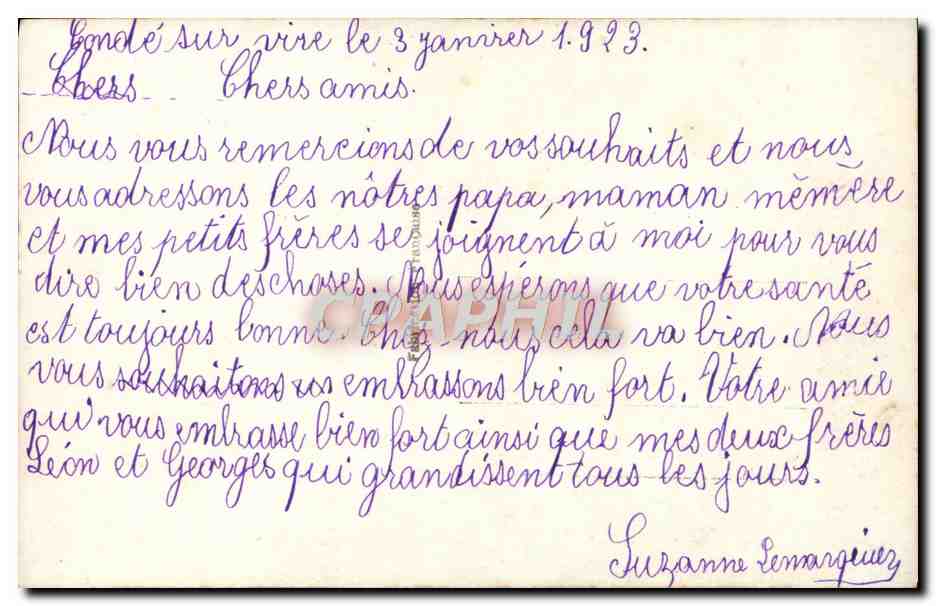 CPA Fantaisie Enfants — Rückseite