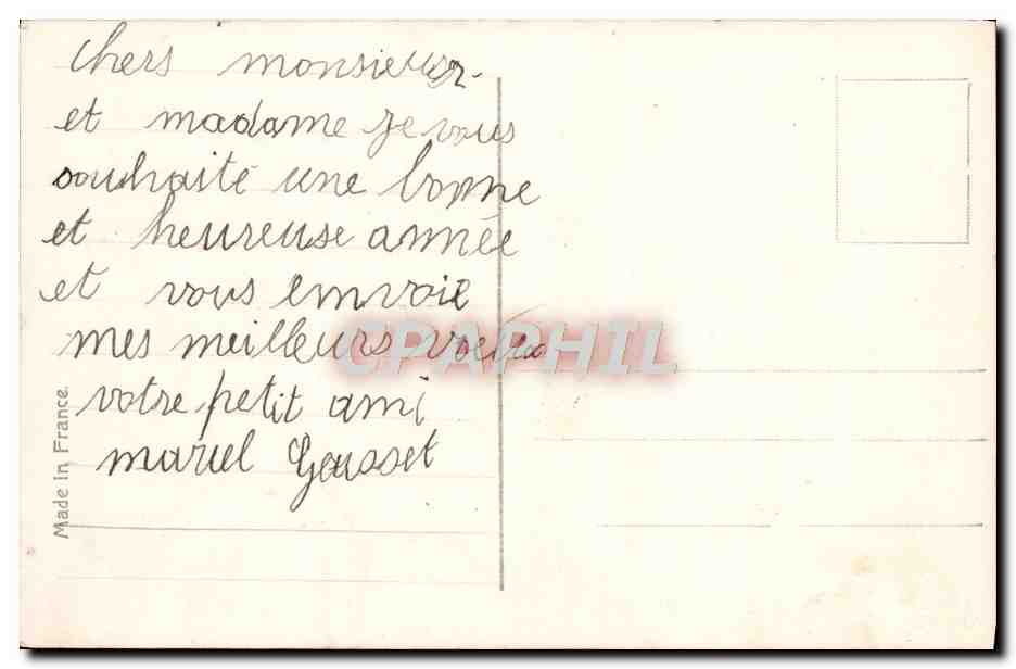 CPA Fantaisie Enfant — Rückseite