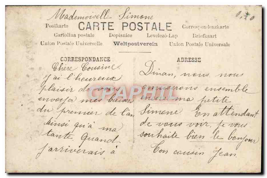 CPA Fantaisie Enfant — Rückseite