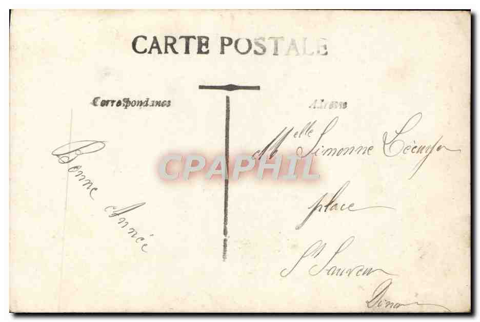 CPA Fantaisie Homme  — Back