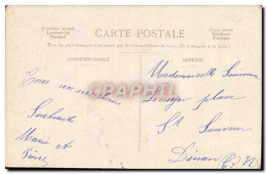 CPA Fantaisie Enfant — Rückseite