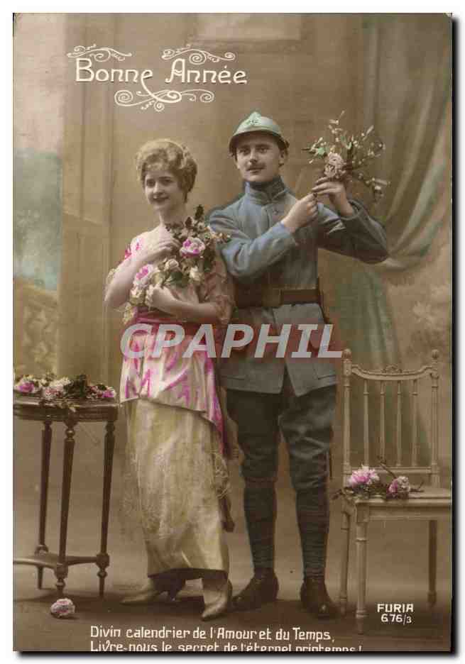 CPA Fantaisie Femme Soldat Militaria