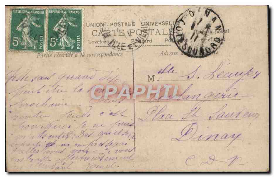 CPA Fantaisie Enfant — Rückseite