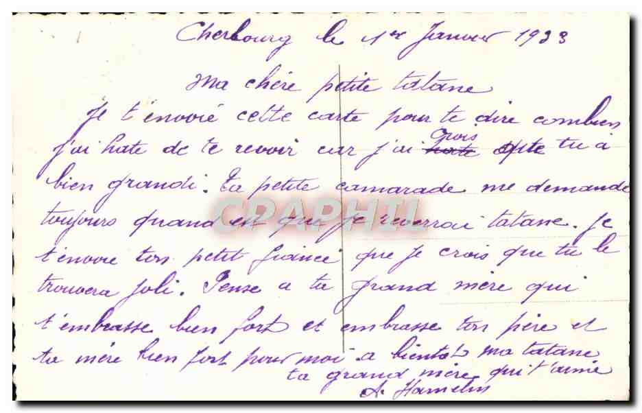 CPA Fantaisie Enfant — Verso