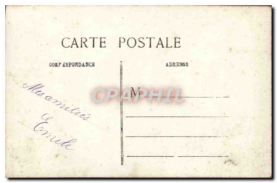 CPA Fantaisie Homme Velo Cycle — Verso