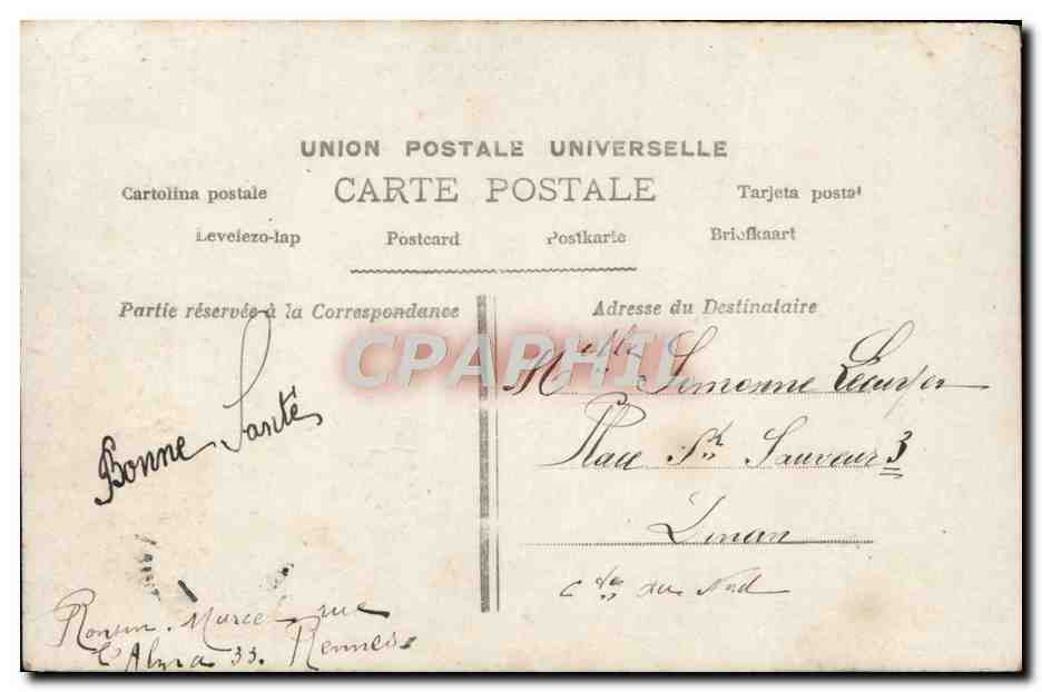 CPA Fantaisie Enfant — Rückseite