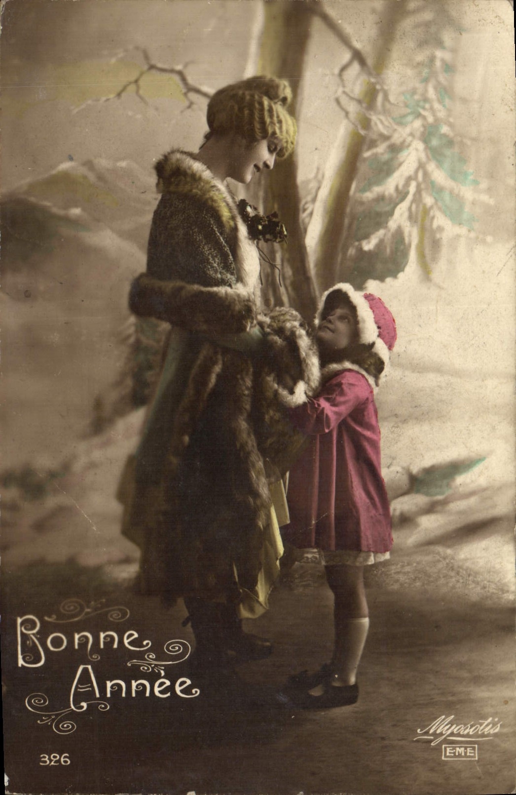 CPA Fantaisie Femme et enfant