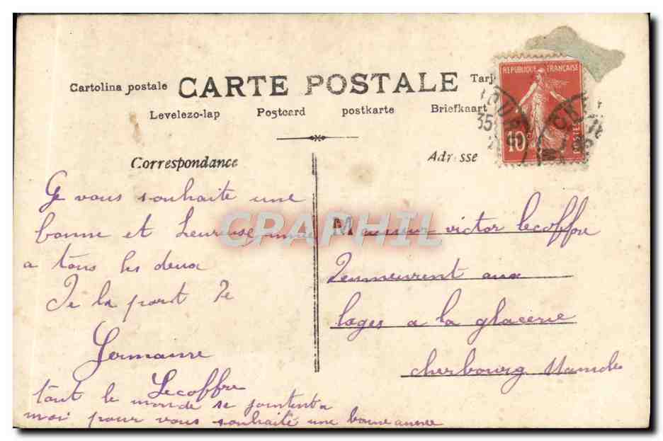 CPA Fantaisie Femme  — Rückseite