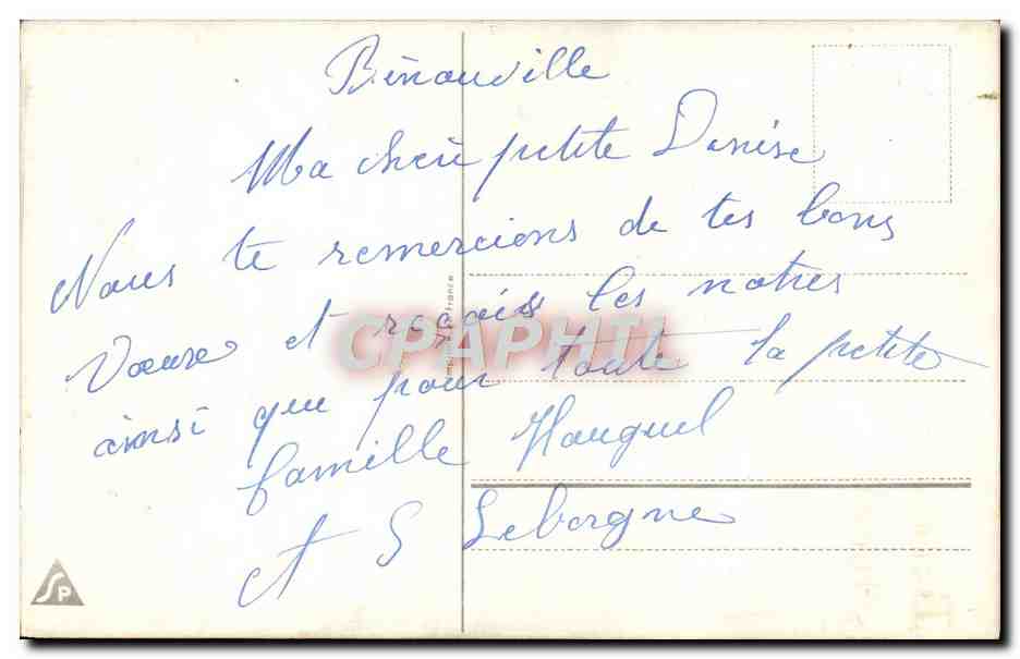 CPM Fantaisie Fleurs — Verso