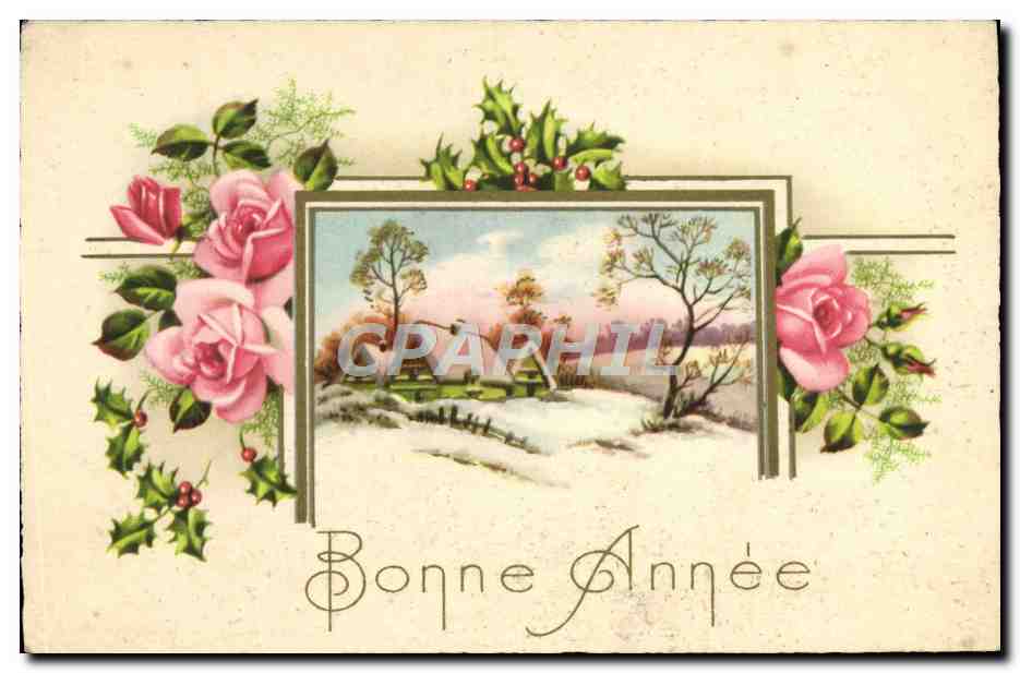 CPA Fantaisie Bonne annee